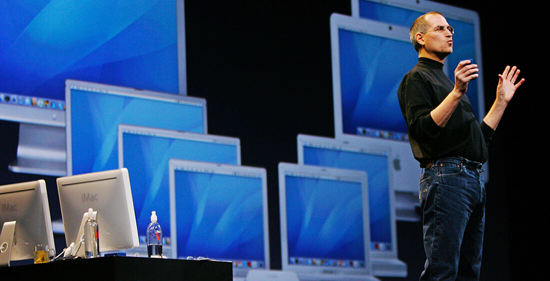 Стив Джобс на Macworld в 2006